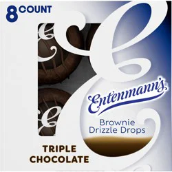 Entenmann's Brownie Drizzle Drops Triple Chocolate - 8-7.23 Oz