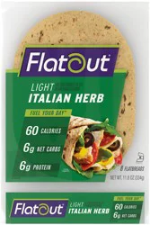 Flatout Italian Herb Light Flatbread - 11.8 Oz