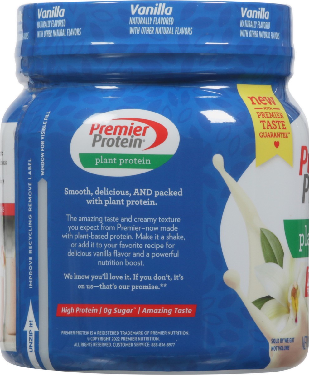slide 2 of 9, Premier Protein Plant Protein Vanilla Protein Powder 18.6 oz, 18.6 oz