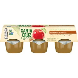 Santa Cruz Organic Cinnamon Apple Sauce Cups - 6-4 Oz