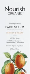 Nourish Organic Argan Face Serum Pure Hydrating Apricot + Rosehip - 0.7 Oz
