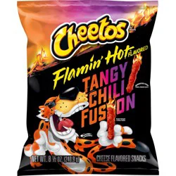 Cheetos Crunchy Hot Chili Fusion Cheese Flavored Snacks - 8.5 Oz