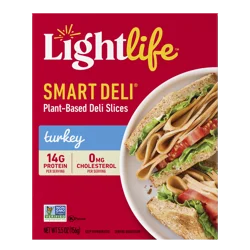 Lightlife Smart Deli Veggie Turkey Slices Meatless - 5.5 Oz