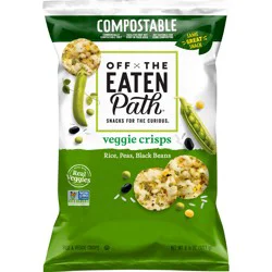 Off The Eaten Path Crisp Veggie Rice Peas Black Bean Bag - 6.25 Oz