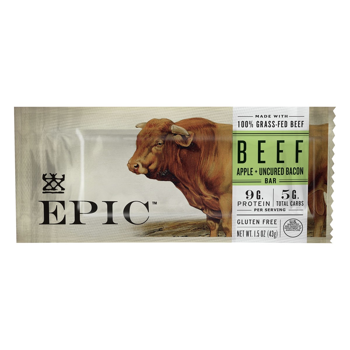 slide 4 of 12, Epic Beef Bacon Apple Bar, 1.5 oz