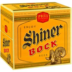 Shiner Bock Beer 12-12 fl. oz. Bottles