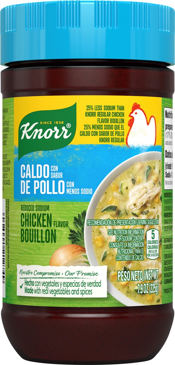 slide 5 of 9, Knorr Reduced Sodium Granulated Bouillon Chicken, 7.9 oz