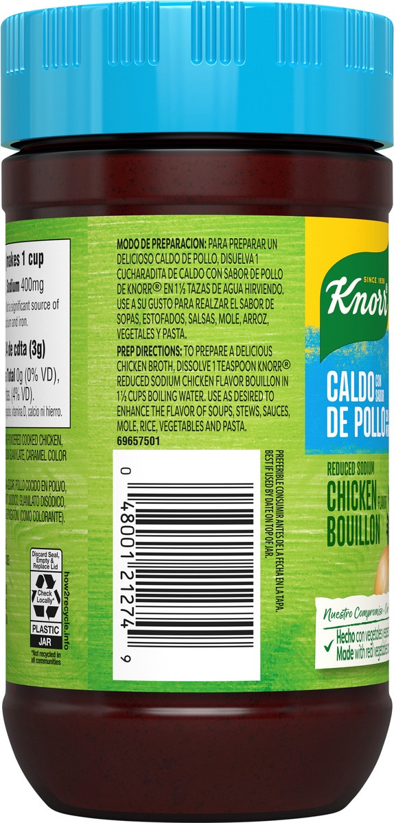 slide 9 of 9, Knorr Reduced Sodium Granulated Bouillon Chicken, 7.9 oz