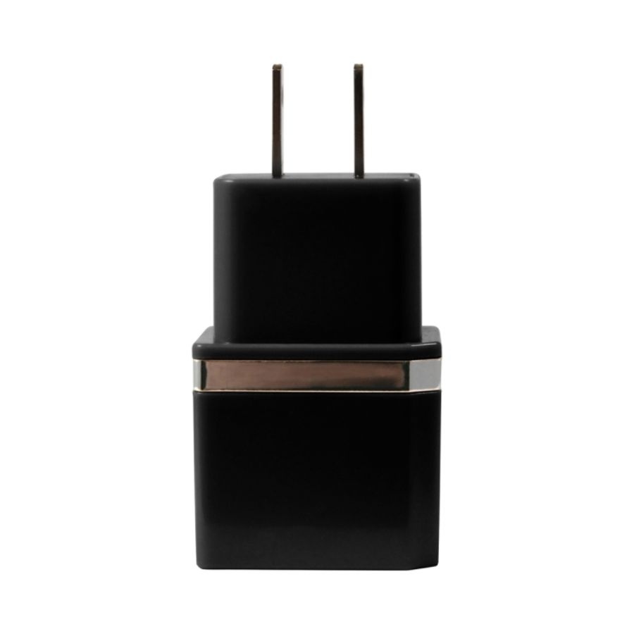 slide 2 of 5, Duracell Dual Usb Wall Charger, Metallic Black, 1 ct