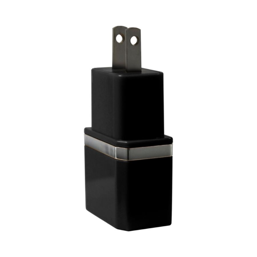 slide 3 of 5, Duracell Dual Usb Wall Charger, Metallic Black, 1 ct