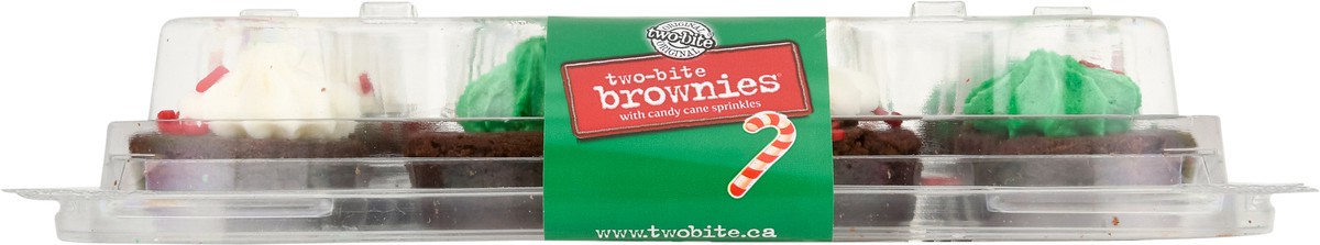 slide 13 of 13, two-bite Original Brownies with Candy Cane Sprinkles 14 oz, 14 oz
