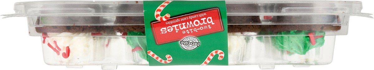 slide 12 of 13, two-bite Original Brownies with Candy Cane Sprinkles 14 oz, 14 oz