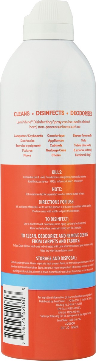 slide 4 of 10, Lemi Shine Bleach Free Fresh Scent Disinfecting Spray 13.9 fl oz, 13.9 oz