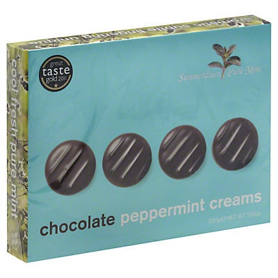 slide 1 of 1, Summerdown Pure Mint Chocolate Peppermint Creams, 7.05 oz