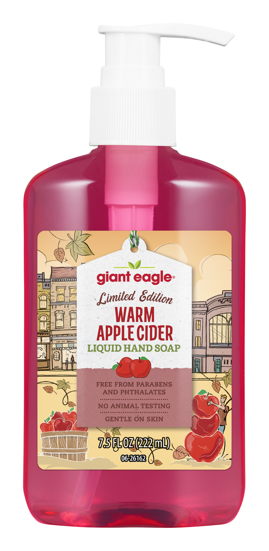 slide 1 of 1, Ge Wrm Appl Cidr Liq Hnd Soap, 7.5 oz