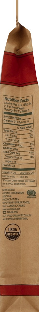 slide 3 of 4, Montebello Capellini Organic Pasta, 1 oz