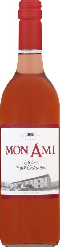 slide 1 of 4, Mon Ami Pink Catawba, Lake Erie, 750 ml