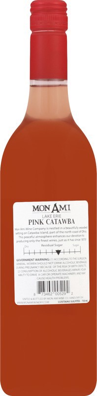 slide 3 of 4, Mon Ami Pink Catawba, Lake Erie, 750 ml