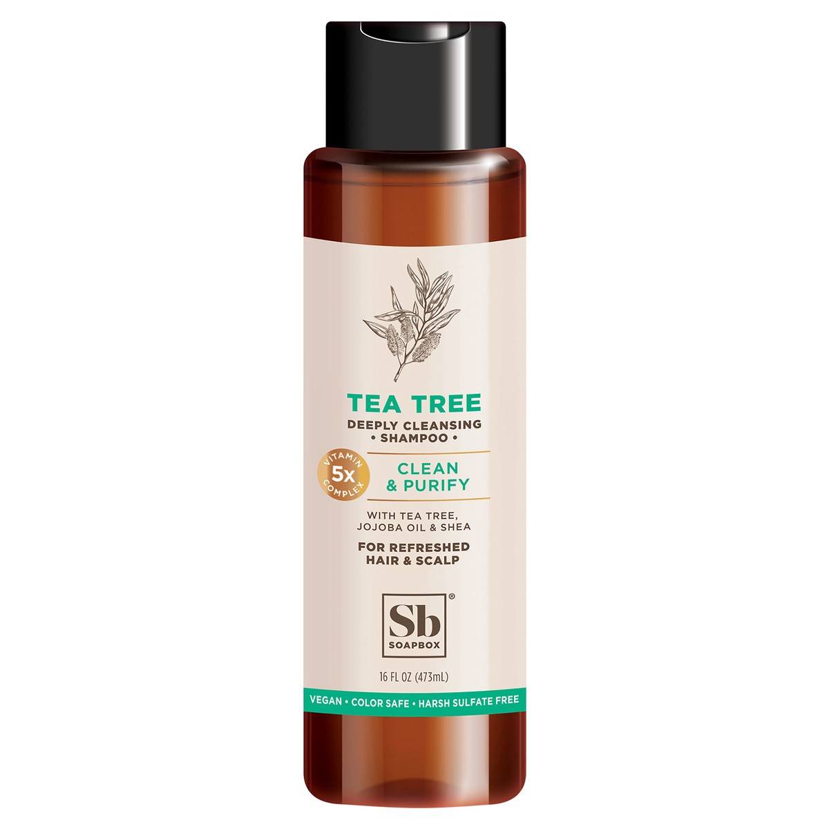 slide 1 of 2, Soapbox Shampoo 16oz - Tea Tree - EA, 16 fl oz