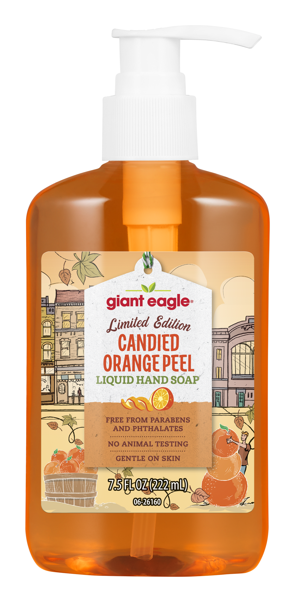 slide 1 of 1, Ge Candied Ornge Liq Hnd Soap, 7.5 oz