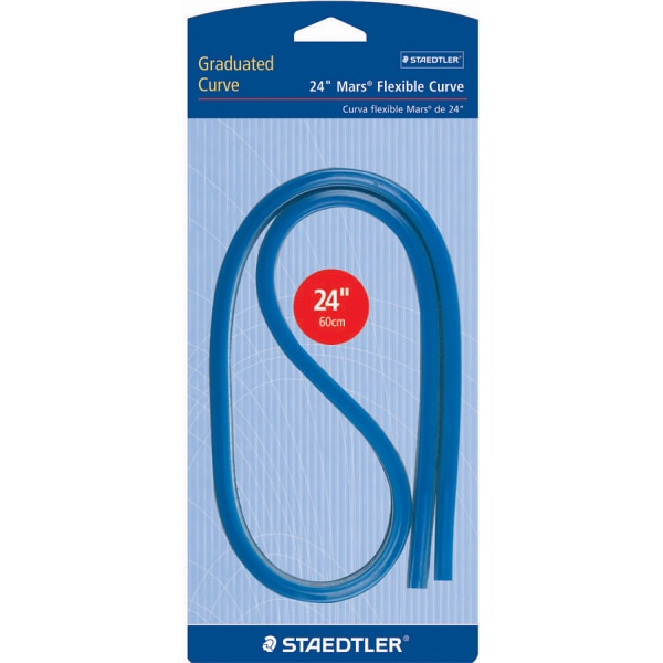 slide 1 of 1, STAEDTLER Mars Flexible Curve, 24'', Light Blue, 1 ct