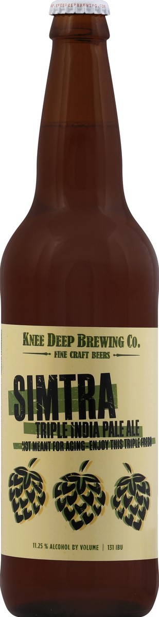 slide 4 of 4, Knee Deep Brewing Co Ale 22 oz, 22 oz