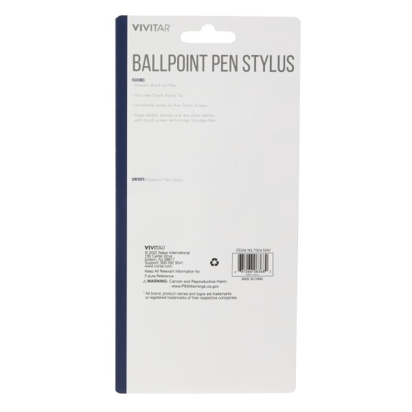 slide 2 of 2, Vivitar Ballpoint Pen Stylus, Navy, Nil7004-Nav-Stk-24, 1 ct