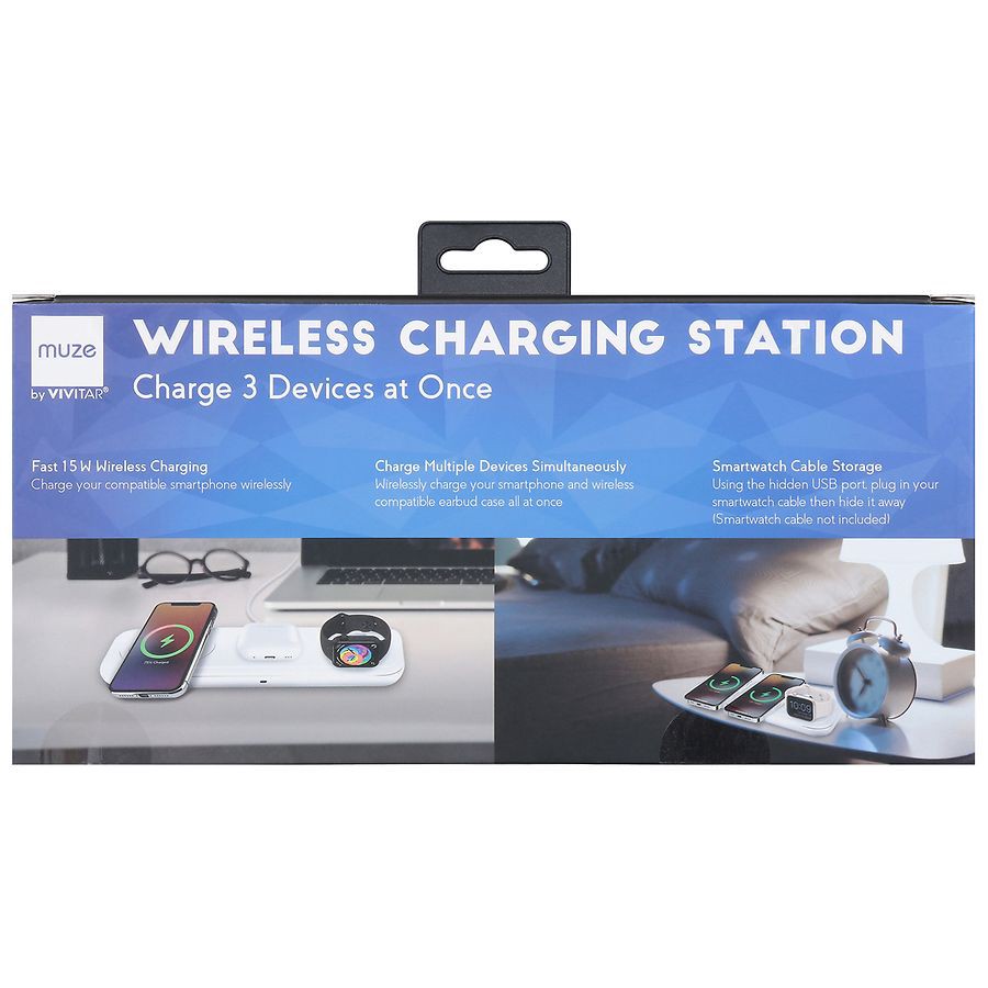 slide 4 of 5, Muze Wireless Charging Station 1 ea, 1 ct
