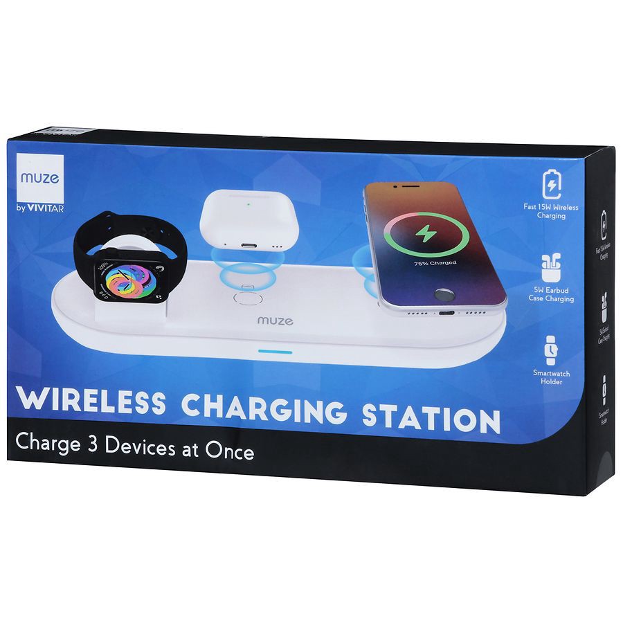 slide 5 of 5, Muze Wireless Charging Station 1 ea, 1 ct