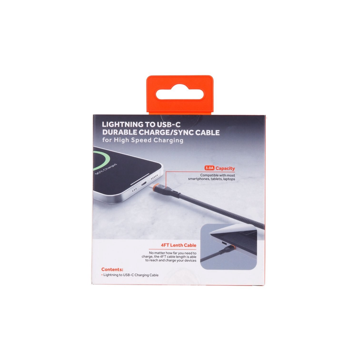 slide 3 of 3, Griffin Bros. Lightning C Cable, 4 Ft, 1 ct