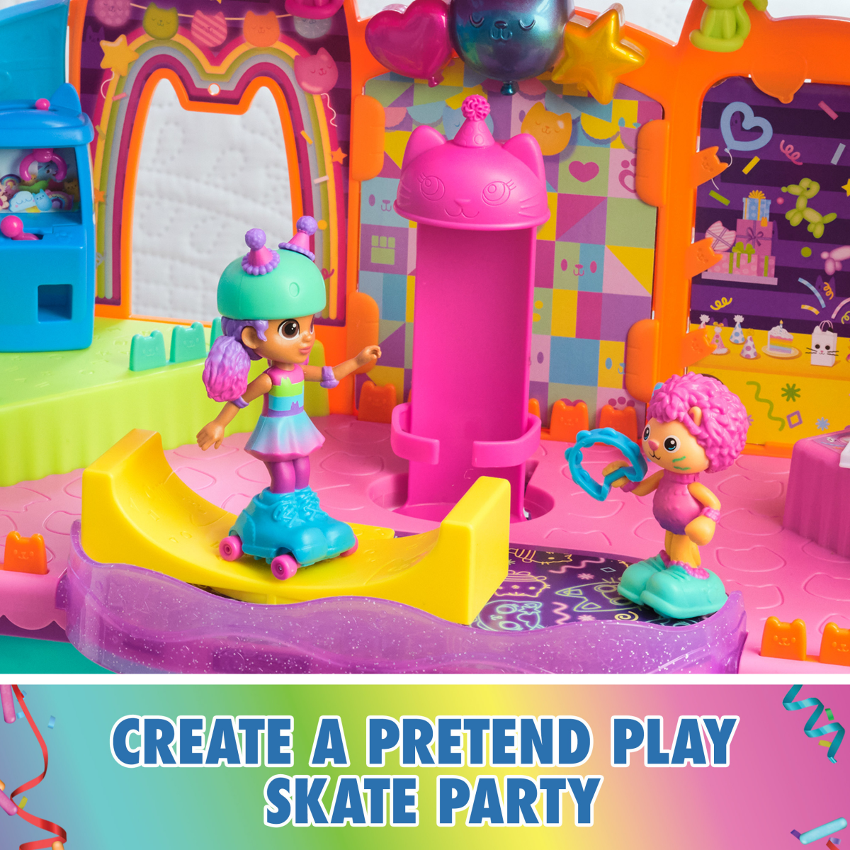 slide 5 of 7, Gabby's Dollhouse Skate Party Set, 1 ct