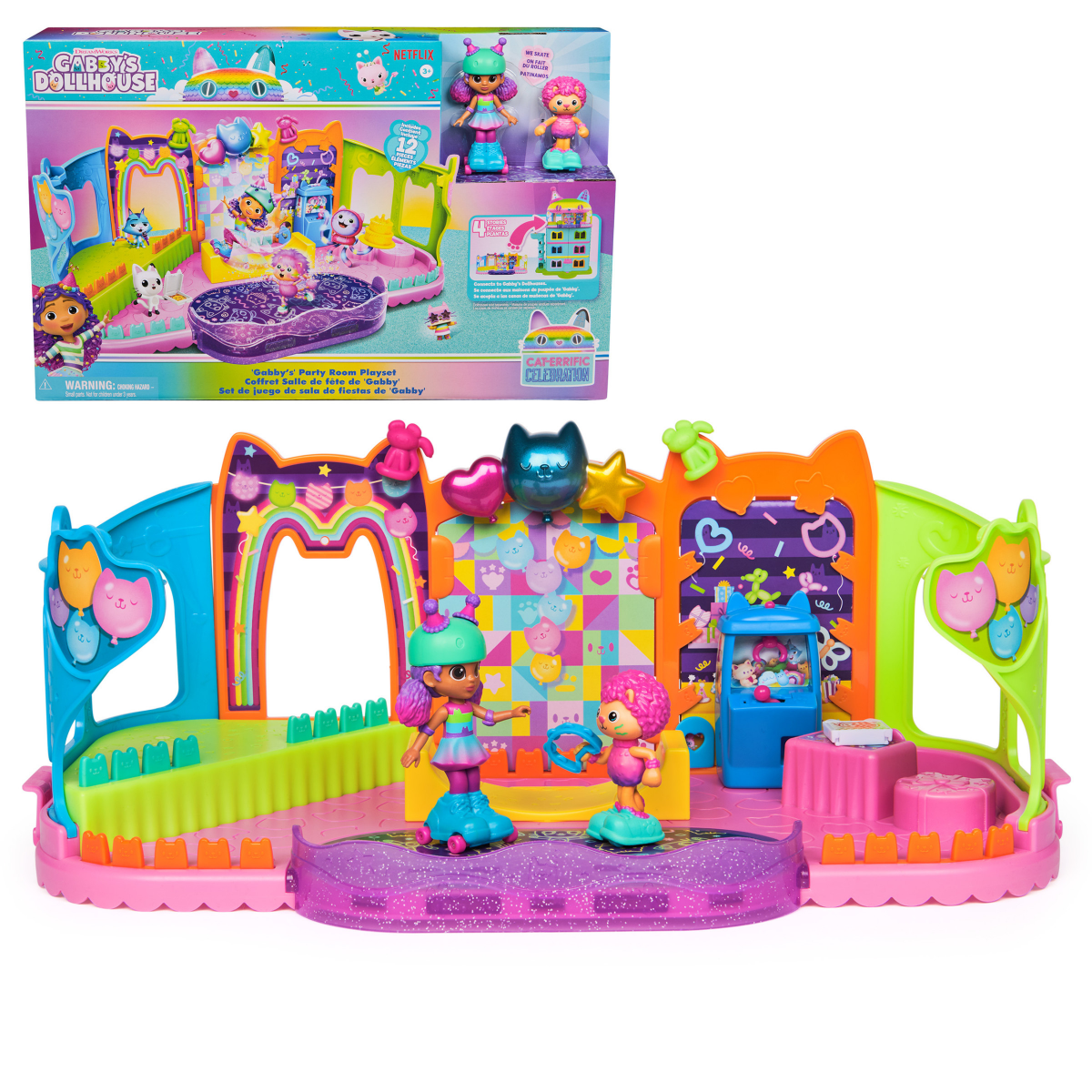 slide 1 of 7, Gabby's Dollhouse Skate Party Set, 1 ct