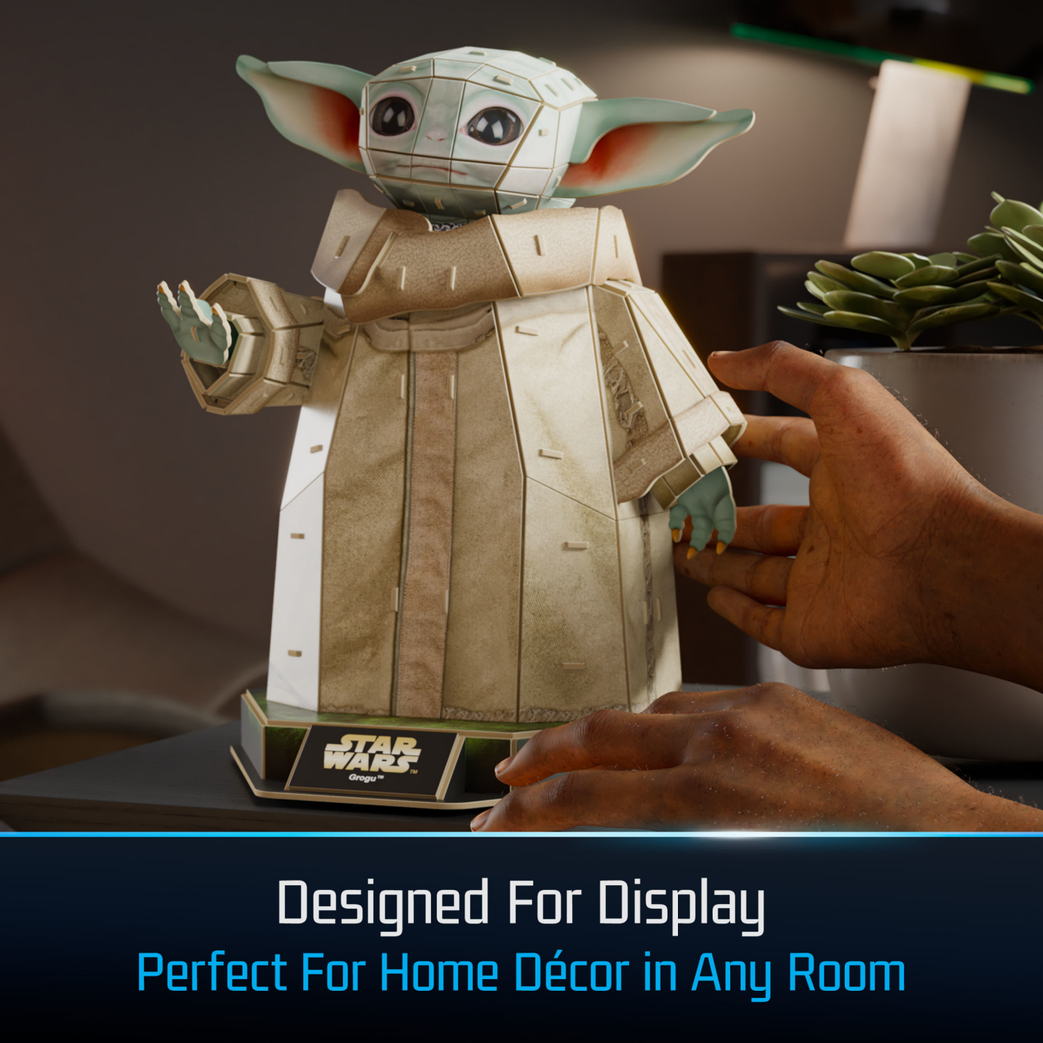 slide 2 of 5, 4D Build, Star Wars Grogu 3D Puzzle Model Kit, 1 ct