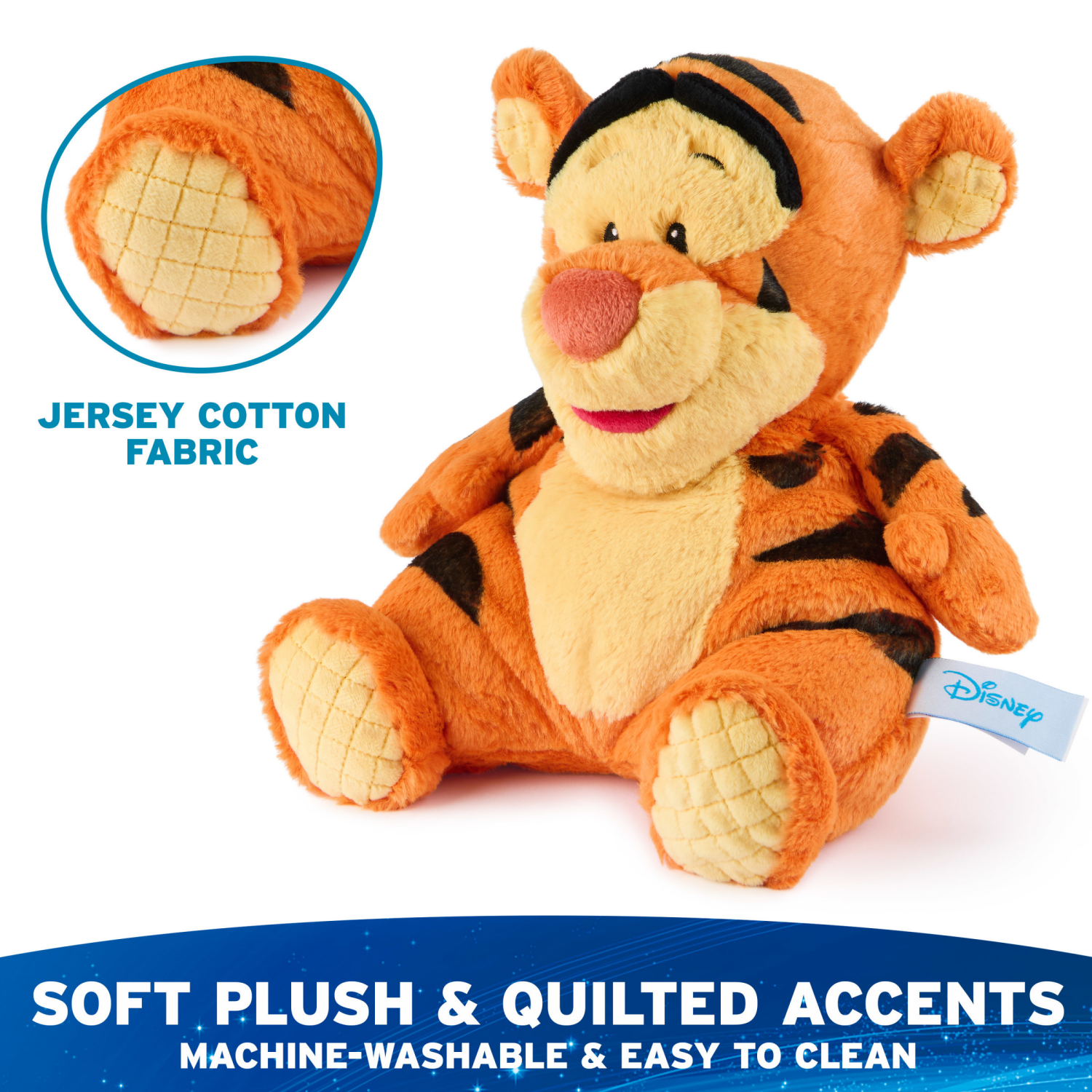 slide 6 of 8, GUND Disney Official Tigger Oh So Snuggly Plush, Winnie the Pooh, Tigger Tiger Stuffed Animal for Ages 1 and Up, Orange, 12.5., 1 ct