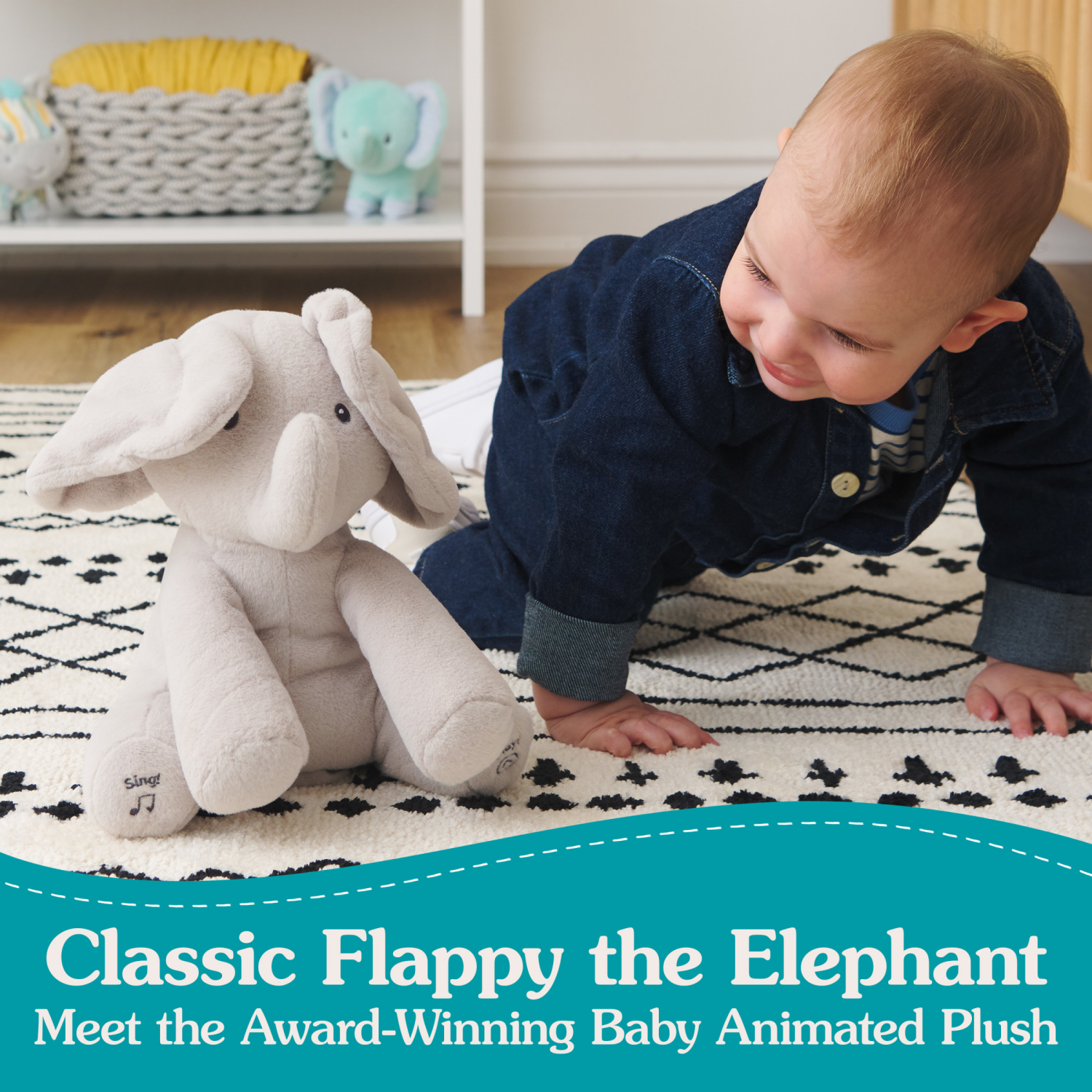 slide 7 of 7, Gund Flappy the Elephant Plush, 1 Each, 1 ct