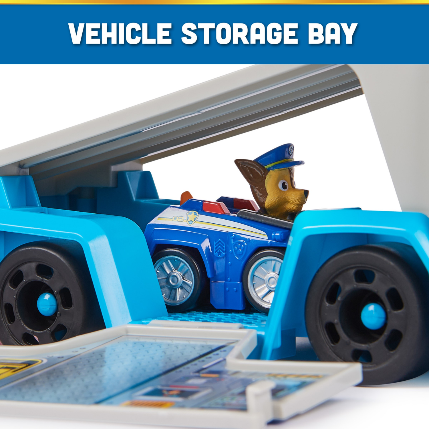slide 4 of 7, PAW Patrol: Pup Squad Patroller Team Vehicle, Toy Truck with Collectible PAW Patrol Chase Toy Car, Kids Toys for Boys & Girls Ages 3+, 1 ct