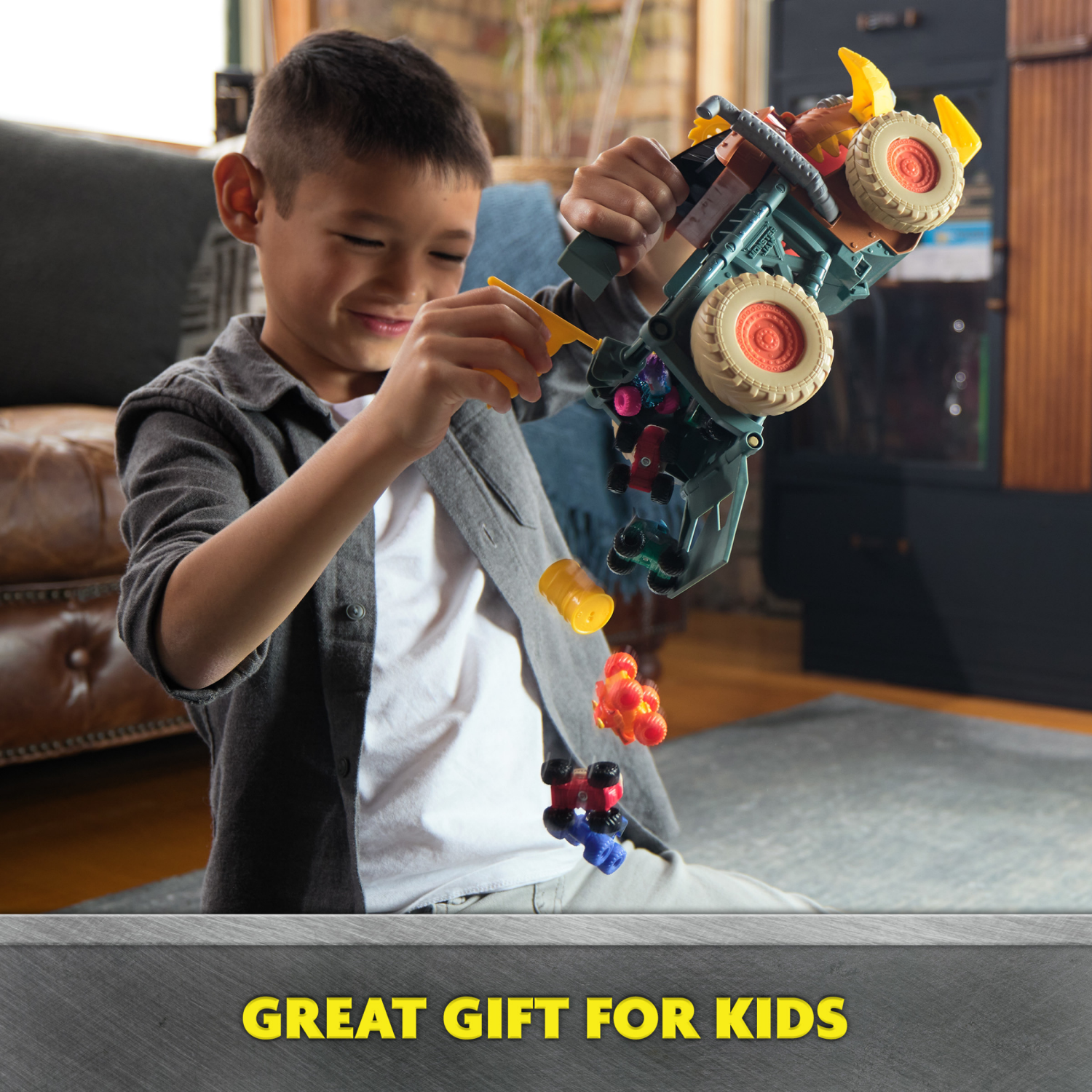 slide 4 of 8, Monster Jam Megalodon Mad Hog Chomper, 1 ct