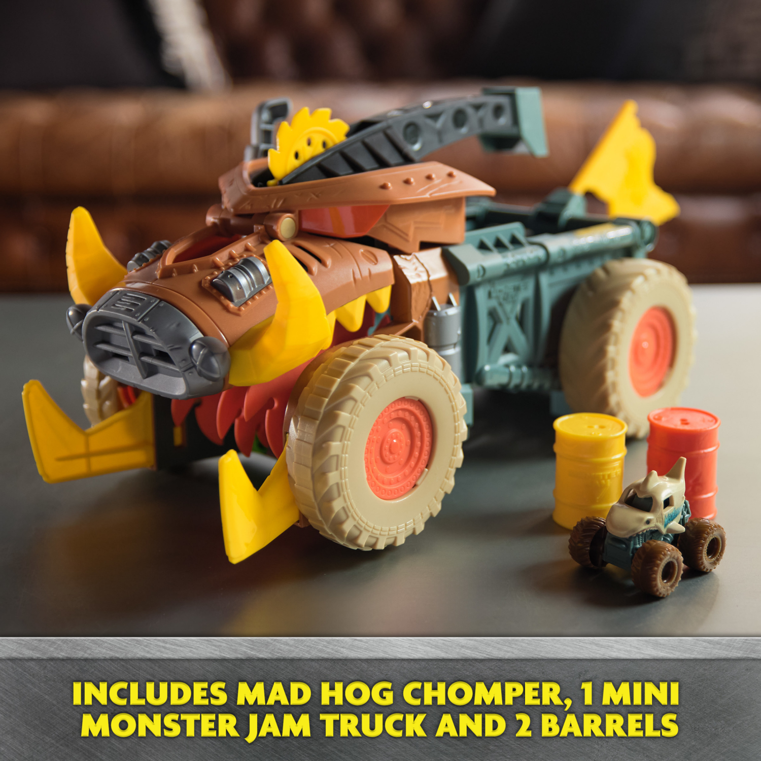 slide 7 of 8, Monster Jam Megalodon Mad Hog Chomper, 1 ct