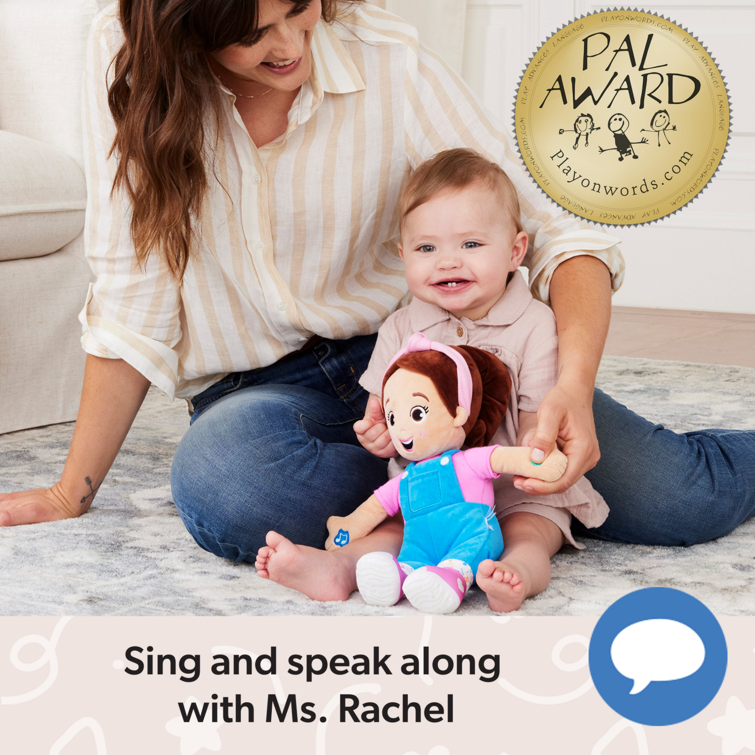 slide 6 of 7, Ms. Rachel Speak & Sing Doll, 1 ct