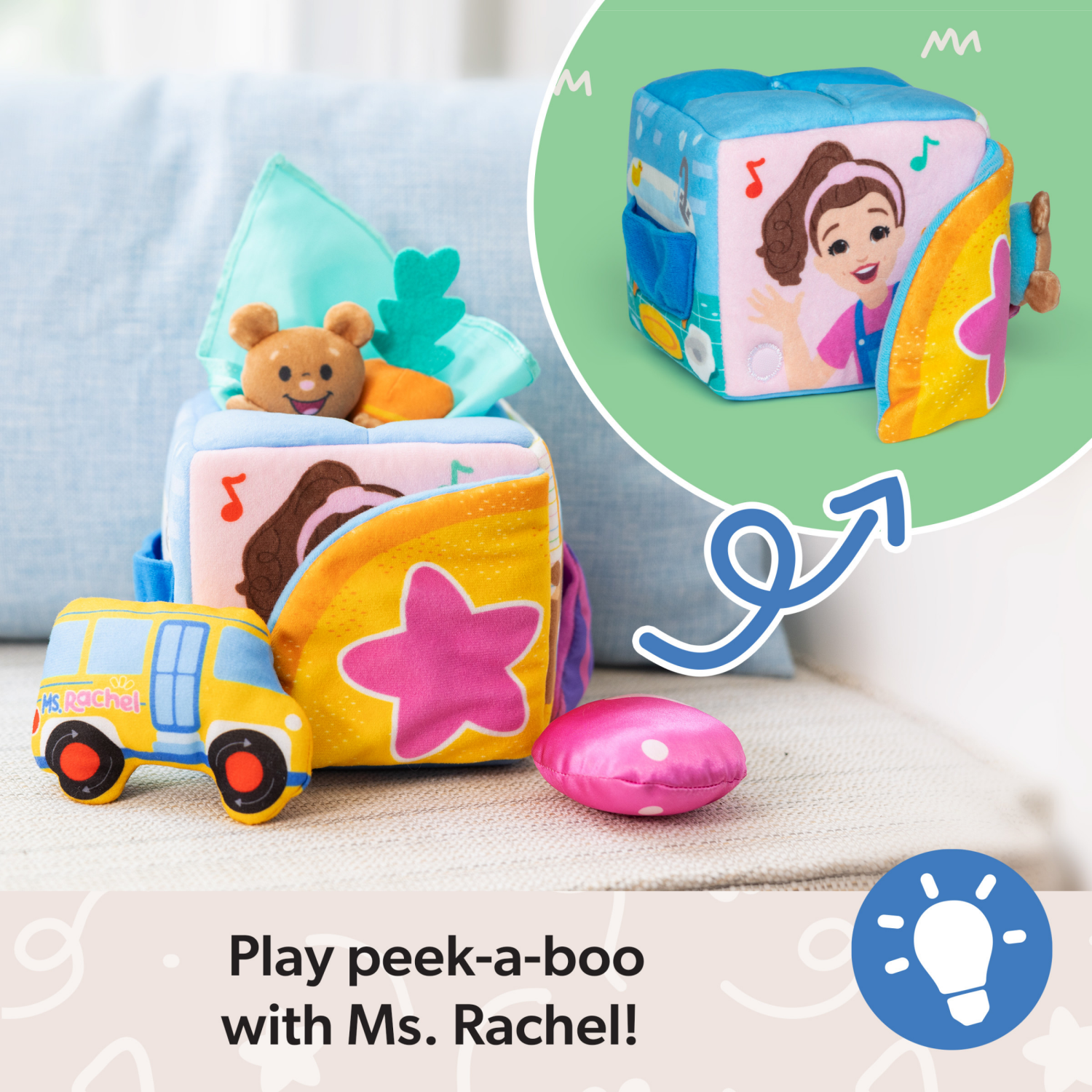 slide 2 of 7, Ms. Rachel Surprise Learning Box Baby Toy, 1 ct