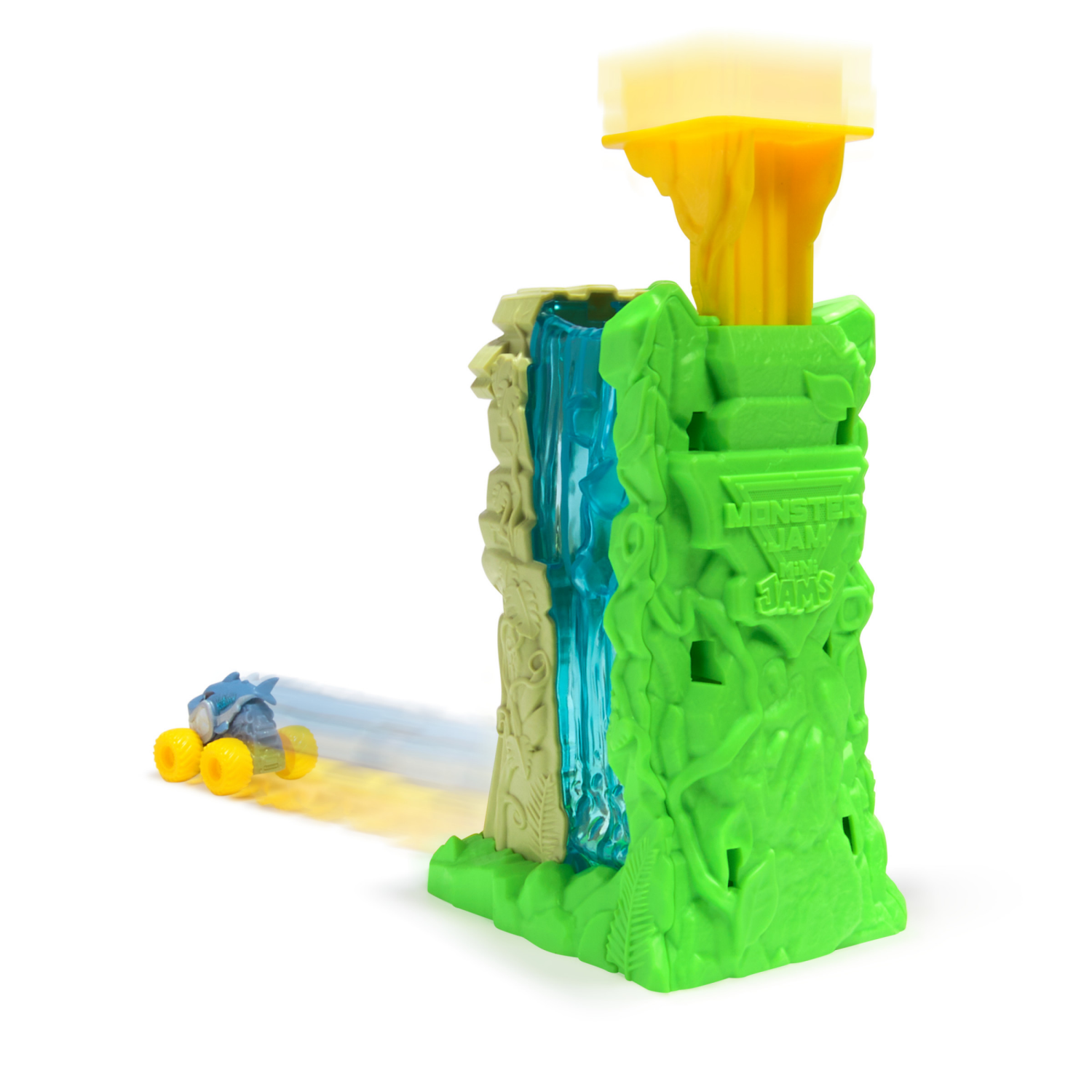 slide 2 of 6, Monster Jam Mini Jams, Megalodon Jungle Blaster Launcher Playset, 1 Set, 1 ct