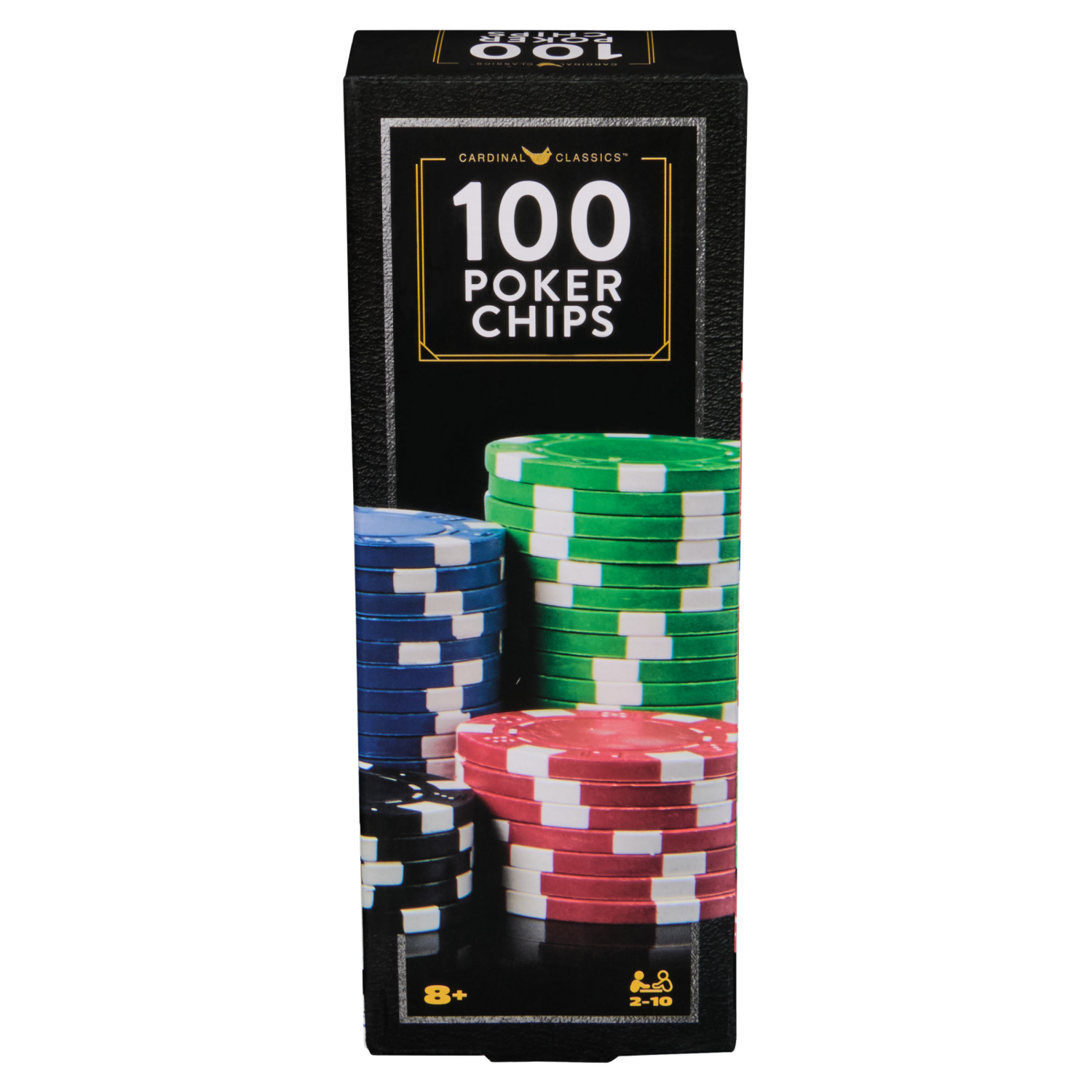 slide 2 of 6, Spin Master Games, Cardinal Classics, 100-Piece Colored Poker Chips Set, 1 ct