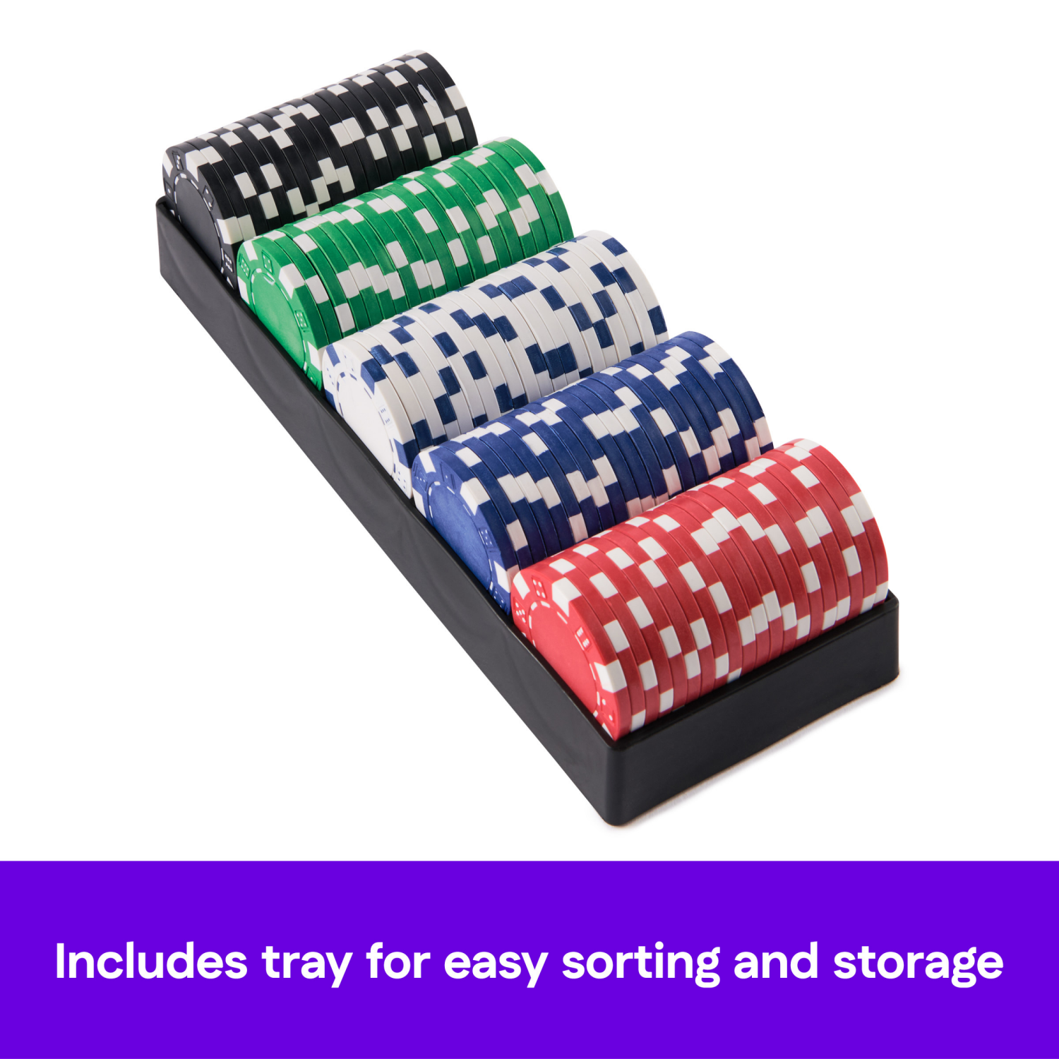 slide 3 of 6, Spin Master Games, Cardinal Classics, 100-Piece Colored Poker Chips Set, 1 ct