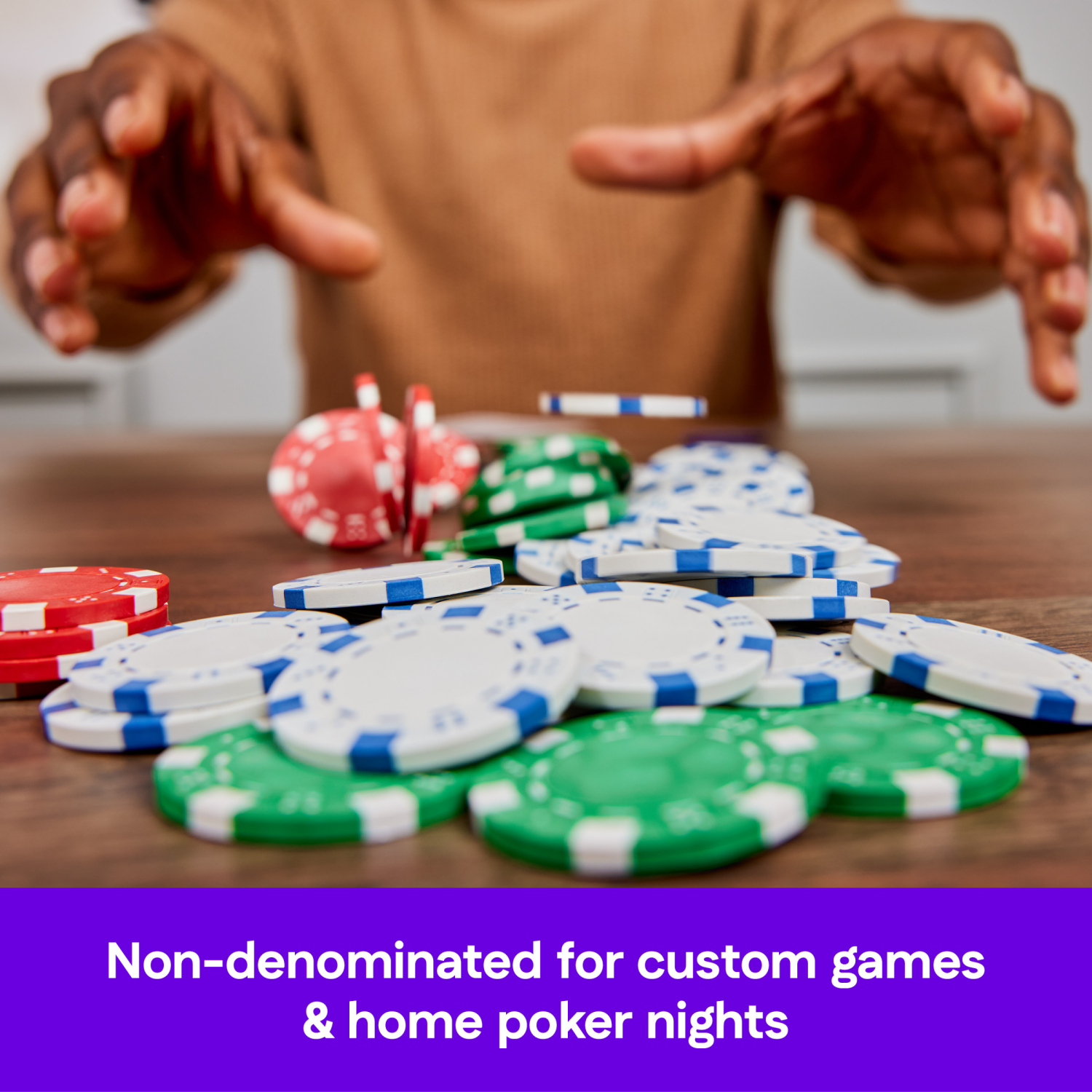 slide 6 of 6, Spin Master Games, Cardinal Classics, 100-Piece Colored Poker Chips Set, 1 ct