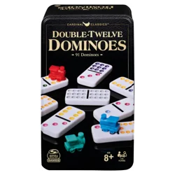 Spin Master Games, Cardinal Classics, Double Twelve Dominoes Set in Storage Tin 1Each
