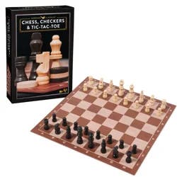 Spin Master Games, Cardinal Classics, Chess Checkers and Tic-Tac-Toe Set 1 Each
