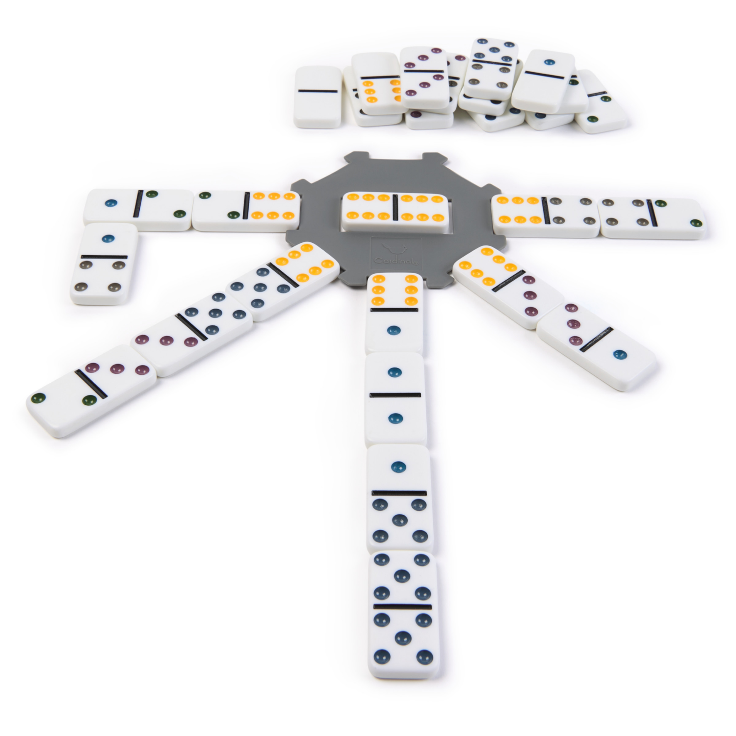 slide 6 of 7, Spin Master Games, Cardinal Classics, Double Six Dominoes Set in Storage Tin 1 Each, 1 ct