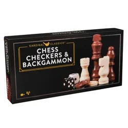 Spin Master Games, Cardinal Classics, Wood Chess, Checkers, and Backgammon Set 1 Each