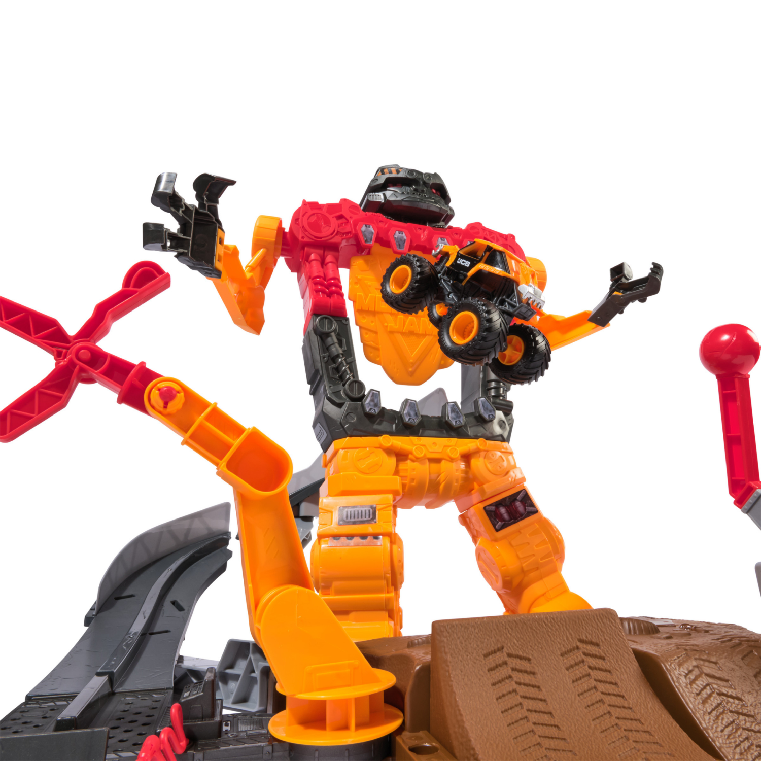 slide 6 of 8, Monster Jam Smash N Bash SmashBot Playset and 1to64 Monster Truck, 1 Set, 1 ct