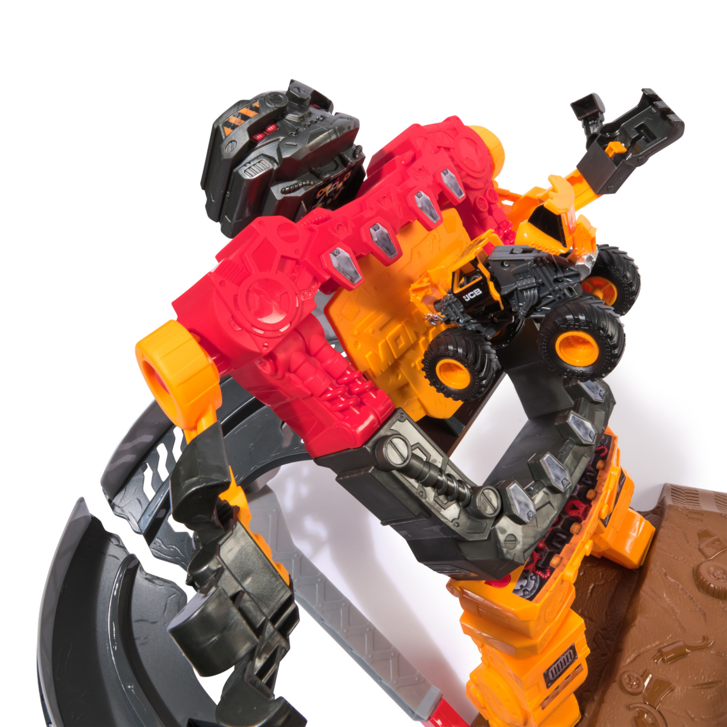 slide 7 of 8, Monster Jam Smash N Bash SmashBot Playset and 1to64 Monster Truck, 1 Set, 1 ct